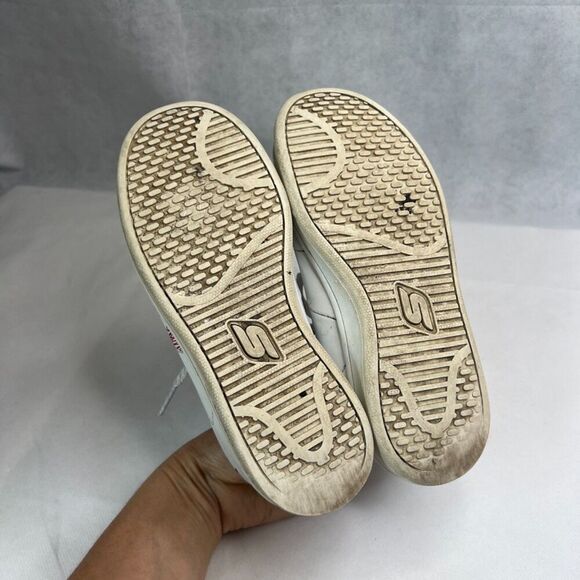 Skechers White Colorful Omne Scribble Lace Up Low Top Sneakers Sz 3 - Picture 7 of 9